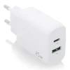AISENS CARGADOR 25W - 1XUSB-C PD3.0 - 1XUSB-A QC3.0 - COLOR BLANCO