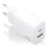 AISENS CARGADOR 25W - 1XUSB-C PD3.0 - 1XUSB-A QC3.0 - COLOR BLANCO