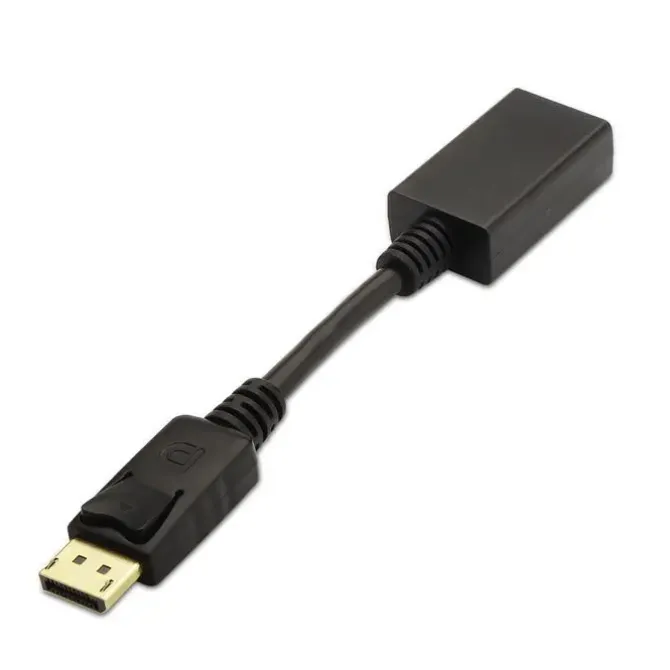 AISENS CONVERSOR DISPLAYPORT A HDMI - DP/M-HDMI A HEMBRA - 15CM - COLOR NEGRO