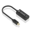 AISENS CONVERSOR MINI DP A HDMI 4K@60HZ - MINI DP/M-HDMI/H - 15CM - COLOR NEGRO