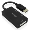 AISENS CONVERSOR MST/SST DISPLAYPORT A DVI/HDMI/VGA 3 EN 1 - CONECTOR DP MACHO - SALIDAS HDMI 4K@60HZ, DVI Y VGA - SOPORTA MODO SST Y MST - COLOR NEGRO