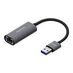 AISENS CONVERSOR USB 3.0 A ETHERNET GIGABIT 10/100/1000 MBPS - 15CM - COLOR GRIS