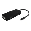 AISENS CONVERSOR USB-C A DP/DVI/HDMI/VGA - USB-C/M-DP/H-DVI/H-HDMI/H-VGA/H - 15CM - COLOR NEGRO