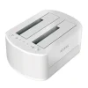 AISENS ESTACION DE DOCKING DE DOBLE BAHIA ASDS-D02W SATA 2.5/3.5 A USB 3.0/3.1 GEN1 - CLONE - COLOR BLANCO