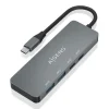 AISENS HUB USB 3.2 GEN2 10G USB-C - USB-C/M-2XUSB-C/H-2XUSB-A/H - 15CM - COLOR GRIS
