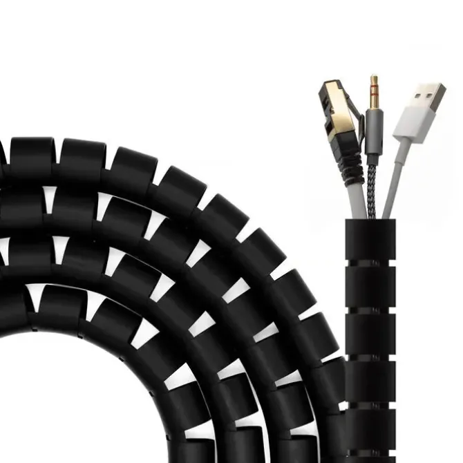 AISENS ORGANIZADOR DE CABLE EN ESPIRAL 25MM - 3.0M - COLOR NEGRO