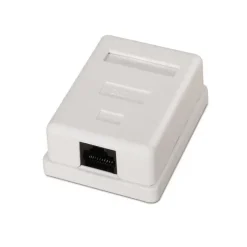 AISENS ROSETA DE SUPERFICIE RJ45 CAT.6 UTP 1 TOMA - COLOR BLANCO