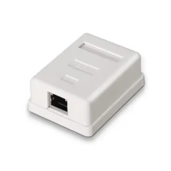 AISENS ROSETA DE SUPERFICIE RJ45 CAT.6 FTP 1 TOMA - COLOR BLANCO