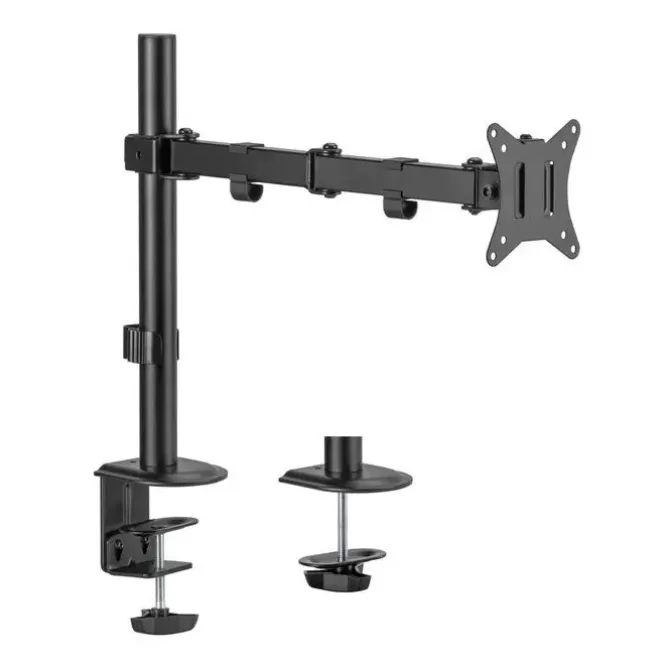 AISENS SOPORTE DE MESA ECO GIRATORIO E INCLINABLE PARA MONITOR/TV 9KG (3 PIVOTES - 1 BRAZO) DE 17-32 - COLOR NEGRO