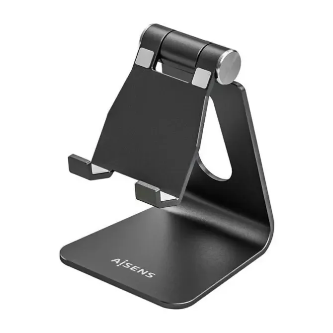 AISENS SOPORTE DE SOBREMESA TAMAÑO M AJUSTABLE (1 PIVOTE) PARA MOVIL / TABLET - COLOR NEGRO
