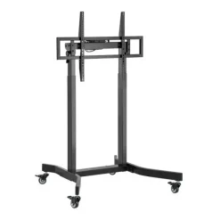 AISENS SOPORTE DE SUELO MOTORIZADO PRO CON RUEDAS PARA MONITOR/TV 120KG DE 55-100 - COLOR NEGRO