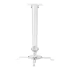 AISENS SOPORTE UNIVERSAL GIRATORIO - INCLINABLE Y EXTENSIBLE DE TECHO PARA PROYECTOR - HASTA 13.5KG - COLOR BLANCO