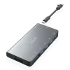 AISENS USB-C DOCK 8 EN 1 - USB-C A 1XHDMI - 1XRJ45 - 3XUSB-A - 1XUSB-C DATOS+PD - 1XSD - 1XMICRO SD - 10CM - COLOR GRIS