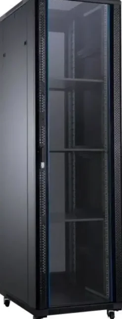 AITEN DATA AI6622 ARMARIO RACK DE SUELO 19 - DESDE 22U A 47U - 4 VENTILADORES 120MM - PUERTA DE CRISTAL - CERRADURA DE SEGURIDAD - PESO MAX. HASTA 800KG - COLOR NEGRO