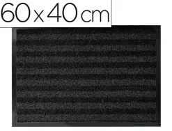 ALFOMBRA PARA SUELO Q-CONNECT PREMIUM PARA INTERIORES ANTIDESLIZANTE FIBRA POLIPROPILENO Y FIELTRO GRIS 60X40 CM