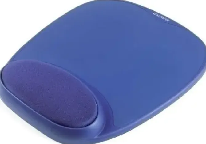 ALFOMBRILLA KENSINGTON C/REPOSAMUÑECAS ESPUMA AZUL