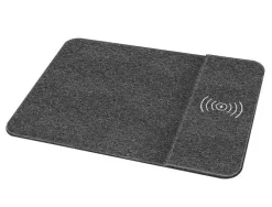 ALFOMBRILLA PARA RATON Q-CONNECT CON CARGADOR INALAMBRICO COLOR GRIS 300X220 MM