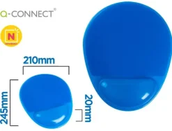 ALFOMBRILLA PARA RATON Q-CONNECT REPOSAMUÑECAS DE GEL Y PVC