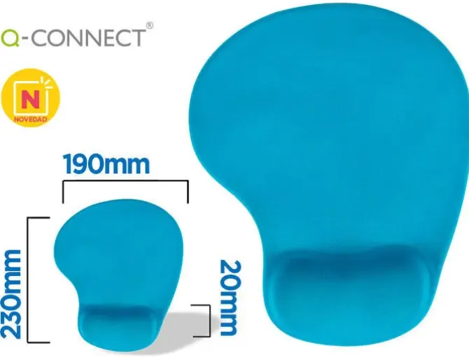 ALFOMBRILLA PARA RATON Q-CONNECT REPOSAMUÑECAS DE GEL COLOR