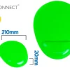 ALFOMBRILLA PARA RATON Q-CONNECT REPOSAMUÑECAS DE GEL Y PVC