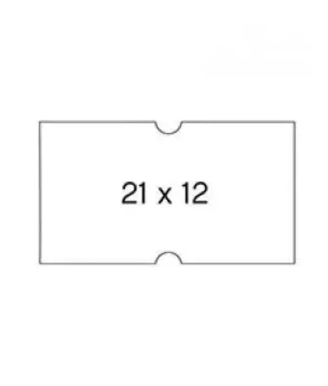 APLI ETIQUETA MAQUINA APLI 21X12 6UNIDADES COLOR BLANCO PERMANENTE 100910 MAK035254