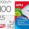 APLI ETIQUETAS APLI A4 52,5X21,2 100H 01284 MAK028998