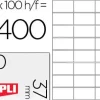 APLI ETIQUETAS APLI A4 70X37 100H 1273 MAK001258