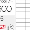 APLI ETIQUETAS APLI A4 105X37 100H 1274 MAK001259