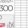 APLI ETIQUETAS APLI A4 70X25,4 100H 1270 MAK001255