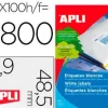 APLI ETIQUETAS APLI A4 48,5X16,9 100H 1282 MAK001266