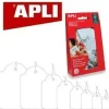APLI ETIQUETAS APLI COLGANTE 13X20MMM 200U AP7008