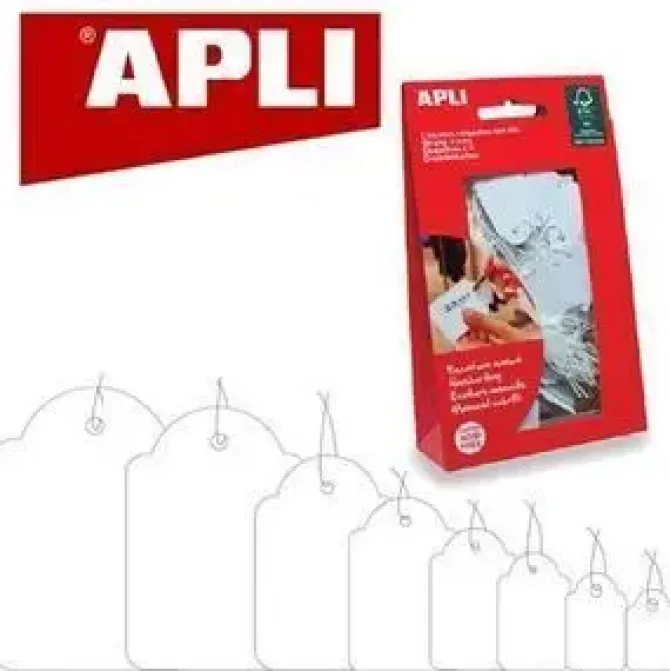 APLI ETIQUETAS APLI COLGANTE 13X20MMM 200U AP7008