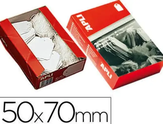 APLI ETIQUETAS COLGANTES 50X70MM C/400 AP00396