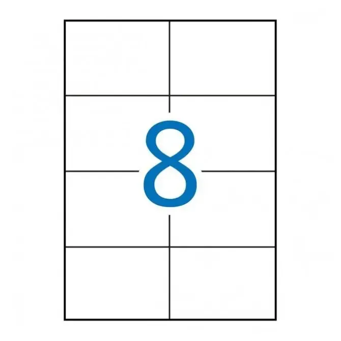 APLI ETIQUETAS PERMANENTES BLANCAS 105 X 74 MM - 500 HOJAS