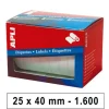 APLI ETIQUETAS ROLLO APLI 25X40 BLAN/1600U 01690 MAK029215