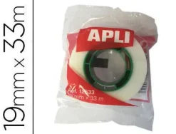 APLI EXPOSITOR DE 35 CINTAS ADHESIVAS INVISIBLES 19 MM X 33 M