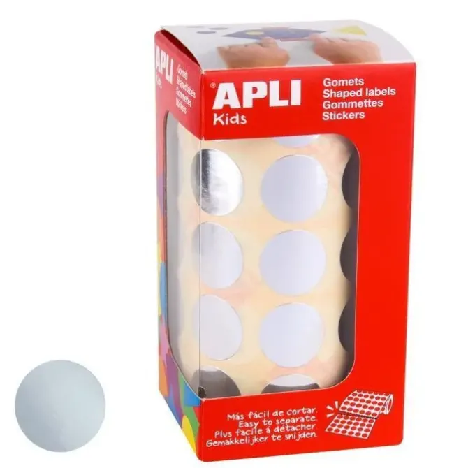 APLI GOMETS EN ROLLOS CIRCULO PLATA 020MM 11633
