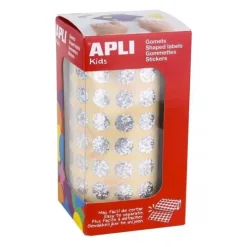 APLI GOMETS EN ROLLOS CIRCULO PLATA HOLOGRAFICO 10,5 MM 11628 5192