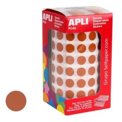 APLI GOMETS EN ROLLOS CIRCULO MARRON 10,5 MM 5192U. AP11481