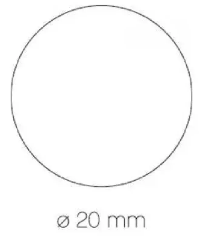 APLI GOMETS EN ROLLOS CIRCULO BLANCO 020MM 11905