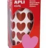 APLI GOMETS EN ROLLOS CORAZONES ROJOS 900U AP16731