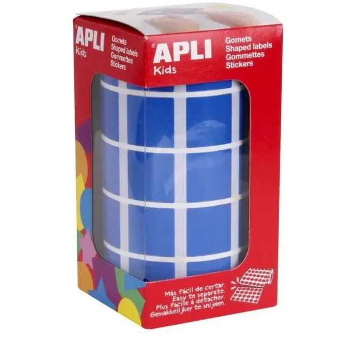 APLI GOMETS EN ROLLOS CUADRADO AZUL 020X020 AP04876
