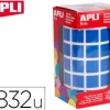 APLI GOMETS EN ROLLOS CUADRADO AZUL 015MM 12476