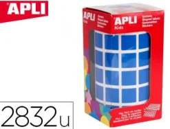 APLI GOMETS EN ROLLOS CUADRADO AZUL 015MM 12476