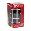 APLI GOMETS EN ROLLOS CUADRADOS NEGRO 020X020 AP11502
