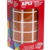 APLI GOMETS EN ROLLOS CUADRADO MARRON 020X020 AP04877