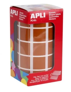 APLI GOMETS EN ROLLOS CUADRADO MARRON 020X020 AP04877