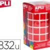 APLI GOMETS EN ROLLOS CUADRADO ROJO 015MM 12477