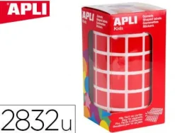 APLI GOMETS EN ROLLOS CUADRADO ROJO 015MM 12477