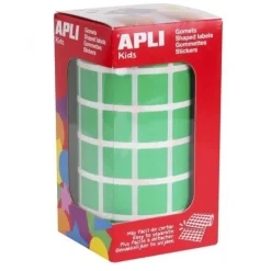 APLI GOMETS EN ROLLOS CUADRADO VERDE 015MM 12478